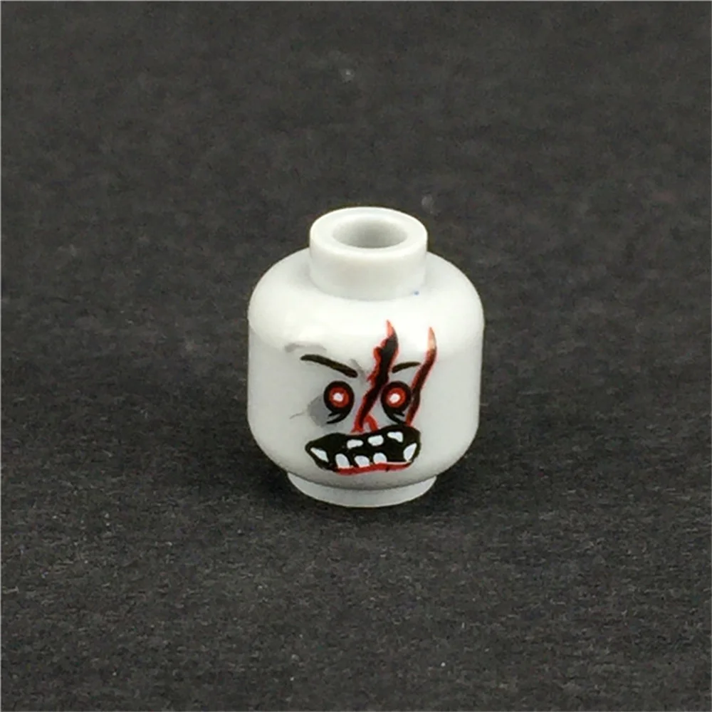 Construction Blocks Building Blocks Anime Block Toys MOC Bricks Zombie Face Head Collection