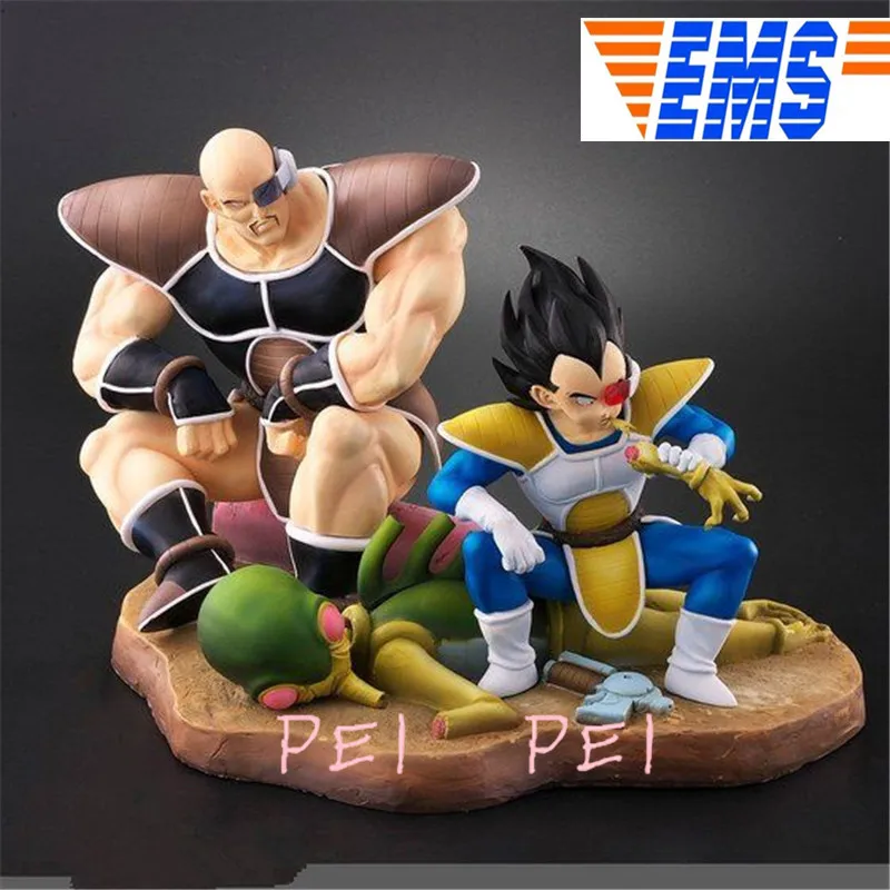 Аниме статуя Dragon Ball Супер Saiyan& Nappa полноразмерный портрет GK резиновая фигурка героя Коллекционная модель игрушки P1681 - Цвет: Зеленый