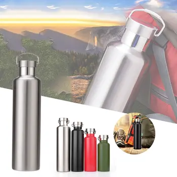 

Stainless Steel thermo Mug 1000ml& Vacuum Insulated Water Bottle Standard Mouth With Leak Proof Cap Multiple Sizes & Colors#