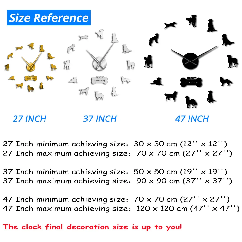Nova Scotia утка толлинг ретривер собака гигантские настенные часы Toller собака гостиная стены Искусство домашний декор Pet магазин Pet Lover Подарок