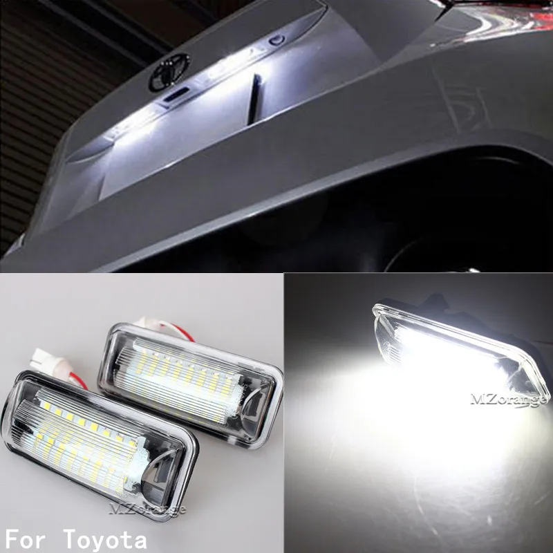 2 шт. светодиодный светильник номерного знака для Subaru Forester Impreza Legacy BRZ WRX XV Crosstrek TOYOTA FT86 GT86