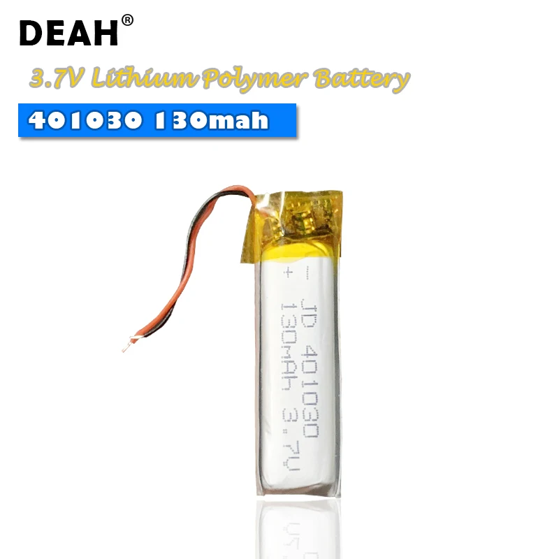 3 7 V Lipo cells 401030 130mah литиевая полимерная аккумуляторная батарея для MP3 MP4 GPS Bluetooth