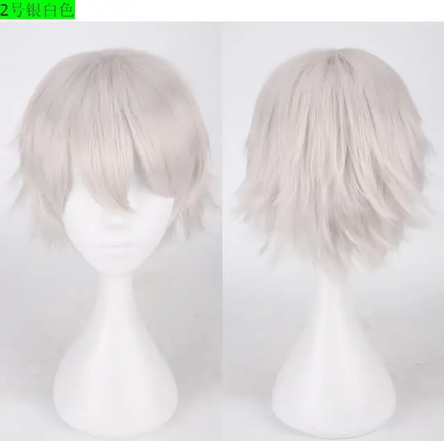 30CM 20 Colour Game Persona 5 Kurusu Akira Short Wig Cosplay Costume Heat Resistant  Hair Joker Amamiya Ren Men Wigs B