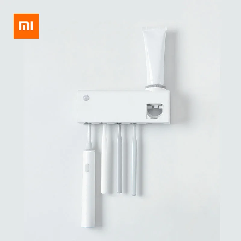 Xiaomi интеллектуальная UVC стерилизация дезинфицирует держатель зубной щетки перезаряжаемый диспенсер для зубной пасты с Индукционным датчиком человека