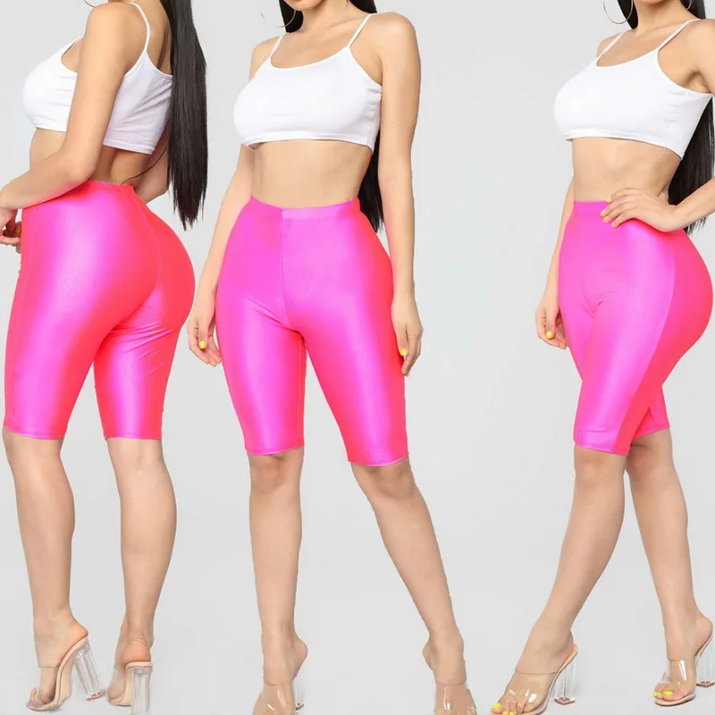 

Sexy Women Yoga Pants Shorts High Waist Sport Leggings Solid Push Running Jogging Sports Clothing Female Gym Fitness Leggings
