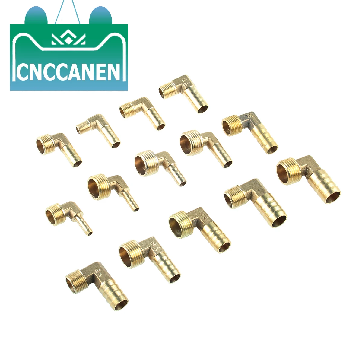 

Brass Hose Barb Fitting 1/8" 1/4" 3/8" 1/2" BSP Male Thread Elbow 90 Degree 6/8/10/12/14/16mm Barbed Coupler Connector Adapter