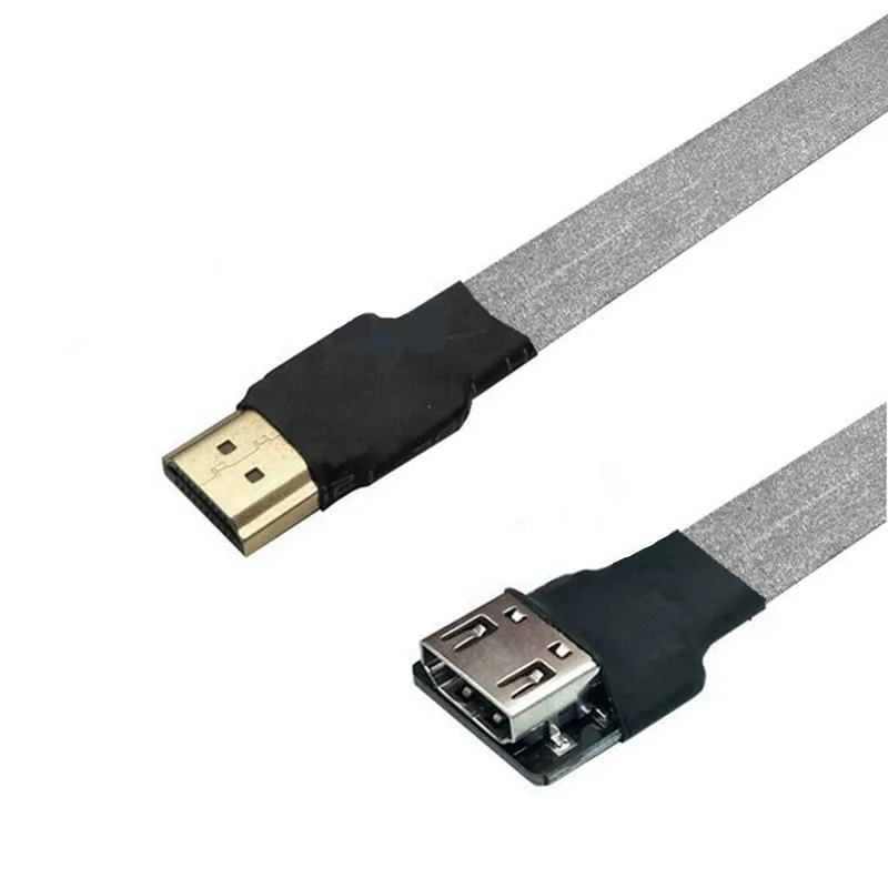 Анти помехозащищенный FPV HDMI разъем под углом мини микро HDTV FPC плоский кабель для