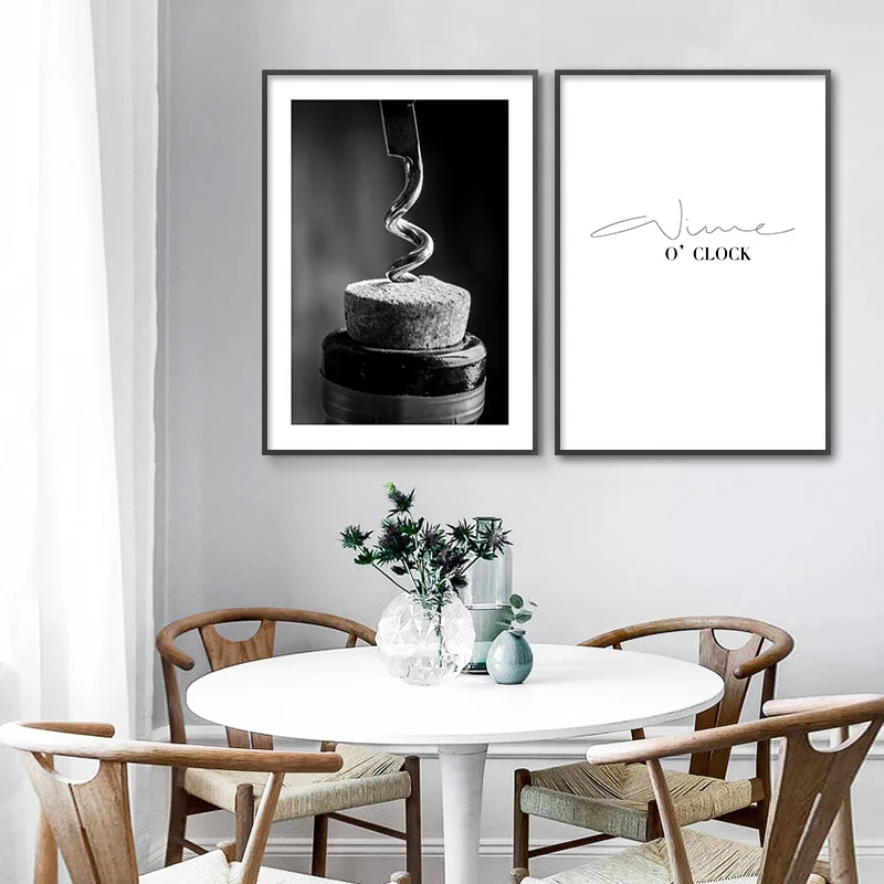 Coffee-Wine-Bead-Poster-Black-White-Food-Drink-Kitchen-Wall-Art-Print-Simple-Canvas-Painting-Modern (1)