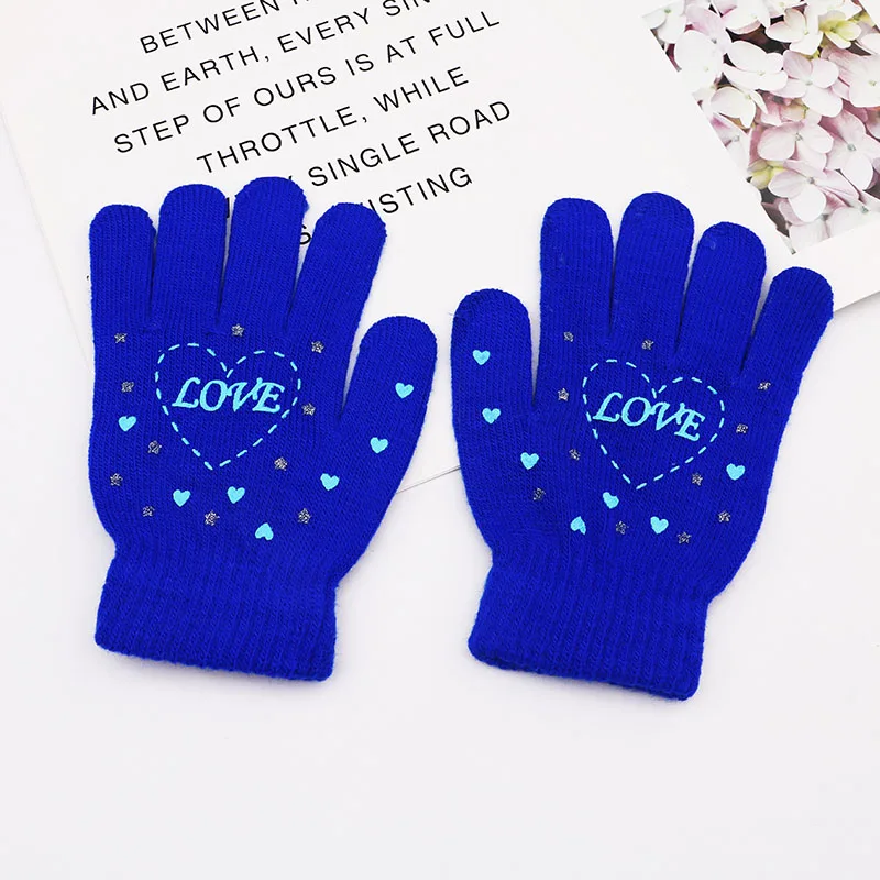 for girl Детские перчатки toweled, очень теплые, очень износостойкие, с милым кроликом из мультфильма - Цвет: for girl
