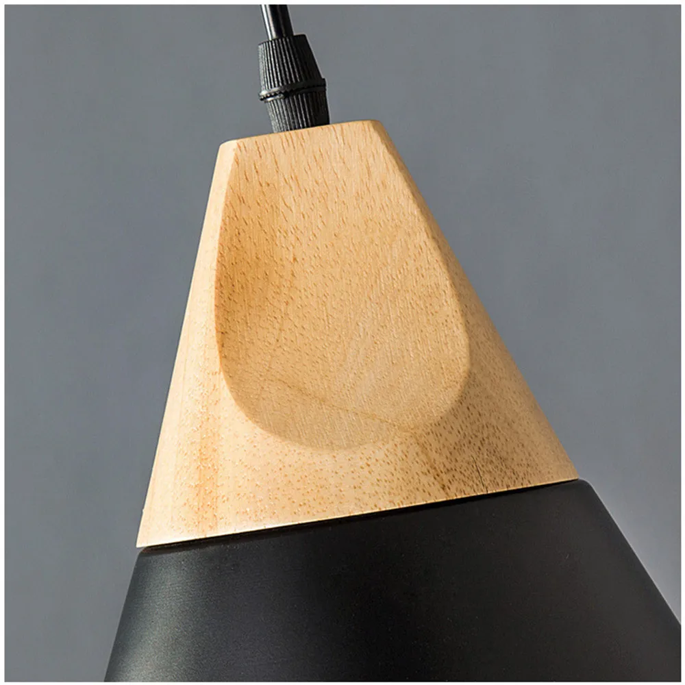 [DBF] дизайнер Nordic простые деревянные подвесные светильники светодиодные Подвесная лампа красочные алюминиевое приспособление Кухня остров бар отеля домашний декор E27
