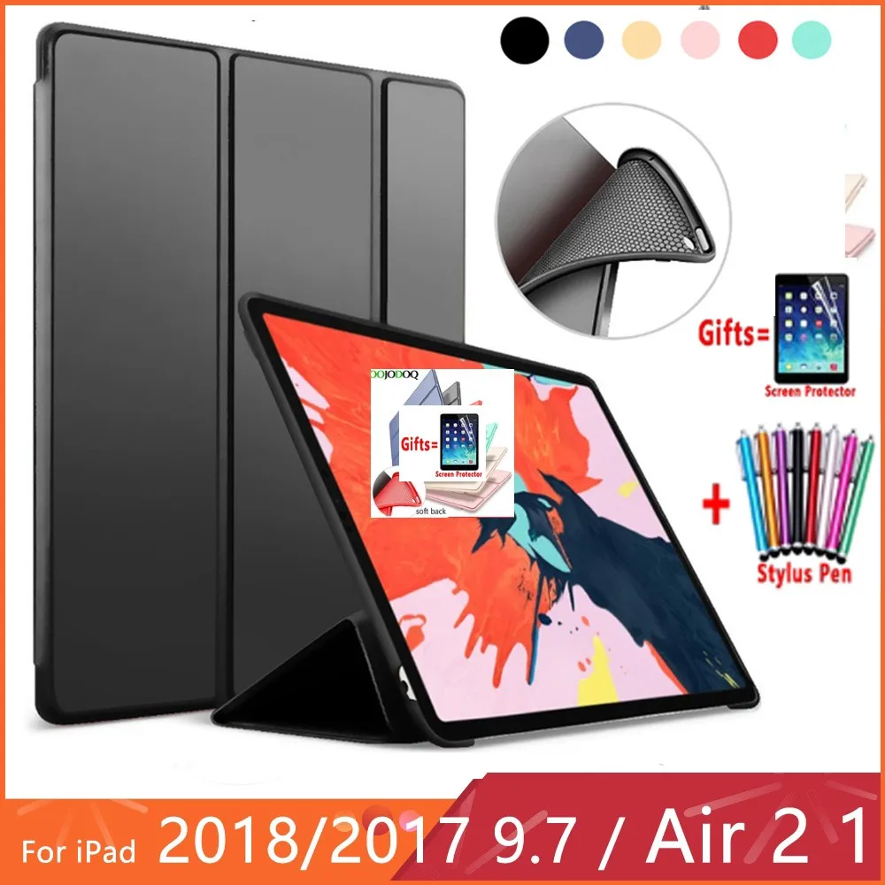 Умный чехол из ПУ кожи для iPad 7 10 2 2019 9 5 6 поколения Air 1 Mini Stand | Компьютеры и офис