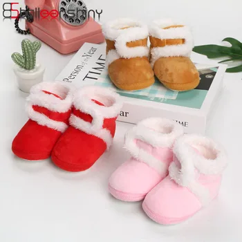 

Balleenshiny Non-slip Soft Bottom Baby Shoes Newborn Baby Socks for Boys Girls Toddler First Walker Booties Christmas Gifts