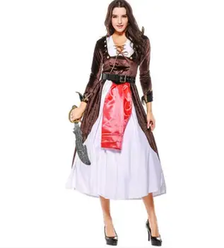 

Halloween Caribbean Pirate Costume Women Fancy Dress Cosplay Women Pirate Uniforms