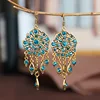 Boho Gypsy Tassel Indian Dangle Earrings 2022 Women Orecchini Jewelry Ladies Retro Flower Jhumka Earrings ► Photo 2/6