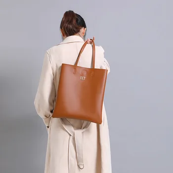 

New Pu Women Hand Bag Fashion Tote Simple Bag Forever Young Large Capacity Portable Shopping Crossbody Bag