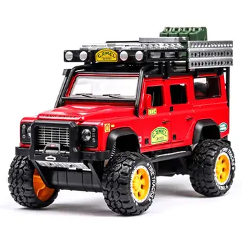 

Kuulee 1:28 Light Sound Simulation SUV Car Model 6 Doors Open Alloy Pull Back Auto Toy Collection colorful carton pull back