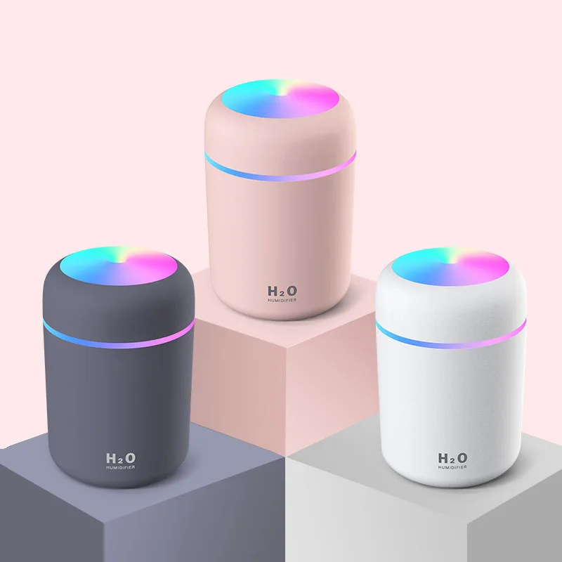 

Colorful Cup USB Humidifier Colorful Rotating Atmosphere Light Car Desktop Office Mute spray ultrasonic aromatherapy Humidifier