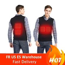 Открытый USB Инфракрасный нагревательный жилет куртка зимняя гибкая электрическая тепловая одежда жилет Рыбалка Туризм Прямая поставка