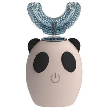 

U-Shaped Instrument Ultrasonic Cold Light Gel Vibrating Teeth Usb Charging for 8-15 years old Children Electric Toothbrush