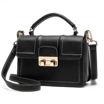 

Fashion Simple Women Small Square Shoulder Bag PU Leather Elegant Ladies Crossbody Bags Female Daily Purses and Handbags Black