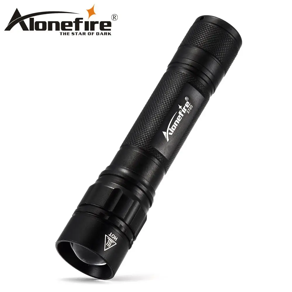 AloneFire X720 супер яркий светодиодный фонарик водонепроницаемый Zoom cree Q5 Фонарь световой фонарь 18650 фонарик