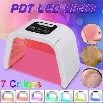 

7 Colors Face Care Beauty Machine PDT LED Rejuvenate Wrinkle Skin Tightening Acne Wrinkle LED Facial Light Therapy SPA Mask