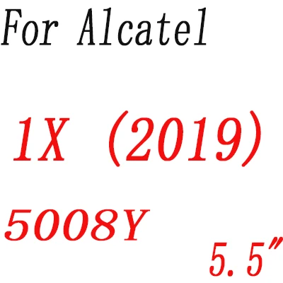 Alcatel 1X (2019) Экран протектор для Alcatel Работает с любым оператором, 1 1E(U3) 1X 1C 1S 3 3L 5 5024D 5033D 5034D закаленное Стекло пленка защитная крышка - Цвет: Alcatel 1X (2019)