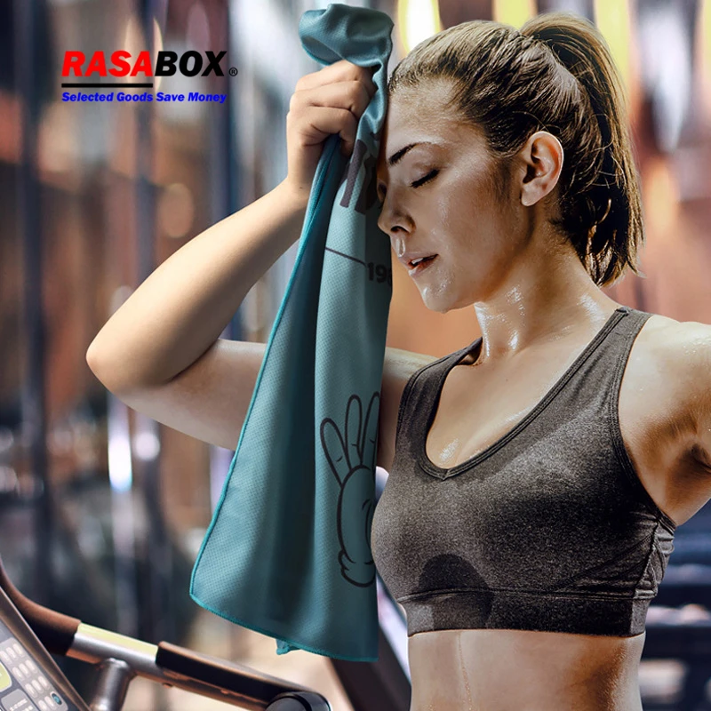 

RASABOX - Quick Dry, Sports, Travel, Beach, Yoga Towel, Super Soft, Sweat Absorbent, Non-Slip
