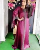 Vestido Dashiki de seda con cuentas Abaya Dubai, Maxi Bazin Africano de Diseño Vintage de manga larga, vestidos africanos para fiesta ► Foto 3/6