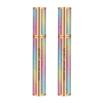 

Aliver 2 Pcs Makeup Voluminous Volume Building Mascara, Natural 4D Silk Fiber Lash Mascara, Dramatic Extension