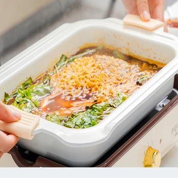 

Multi-function Electric Grill Electric Baking Pan Cooking Pot Electric Hot Pot Smokeless Net Red Frying Pan