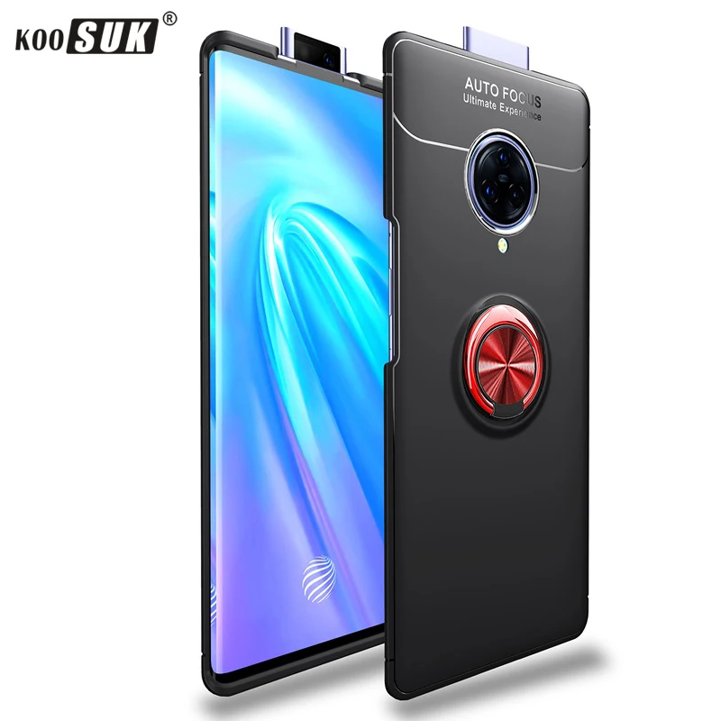Чехол для телефона VIVO Nex 3 с кольцом-держателем и подставкой для Vivo Nex 3 nex3 мягкий силиконовый матовый ударопрочный защитный корпус