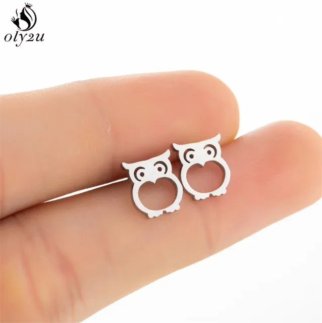 Lovely Stainless Steel Cat Earrings for Women Children Jewelry Trendy Cute Animal Dog Paw Stud Earrings Girls Birthday Gifts 273