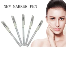 Белый микроблейдинг татуировки брови хирургический маркер кожи ручка Профессиональный полуперманентный макияж татуировки принадлежности аксессуары