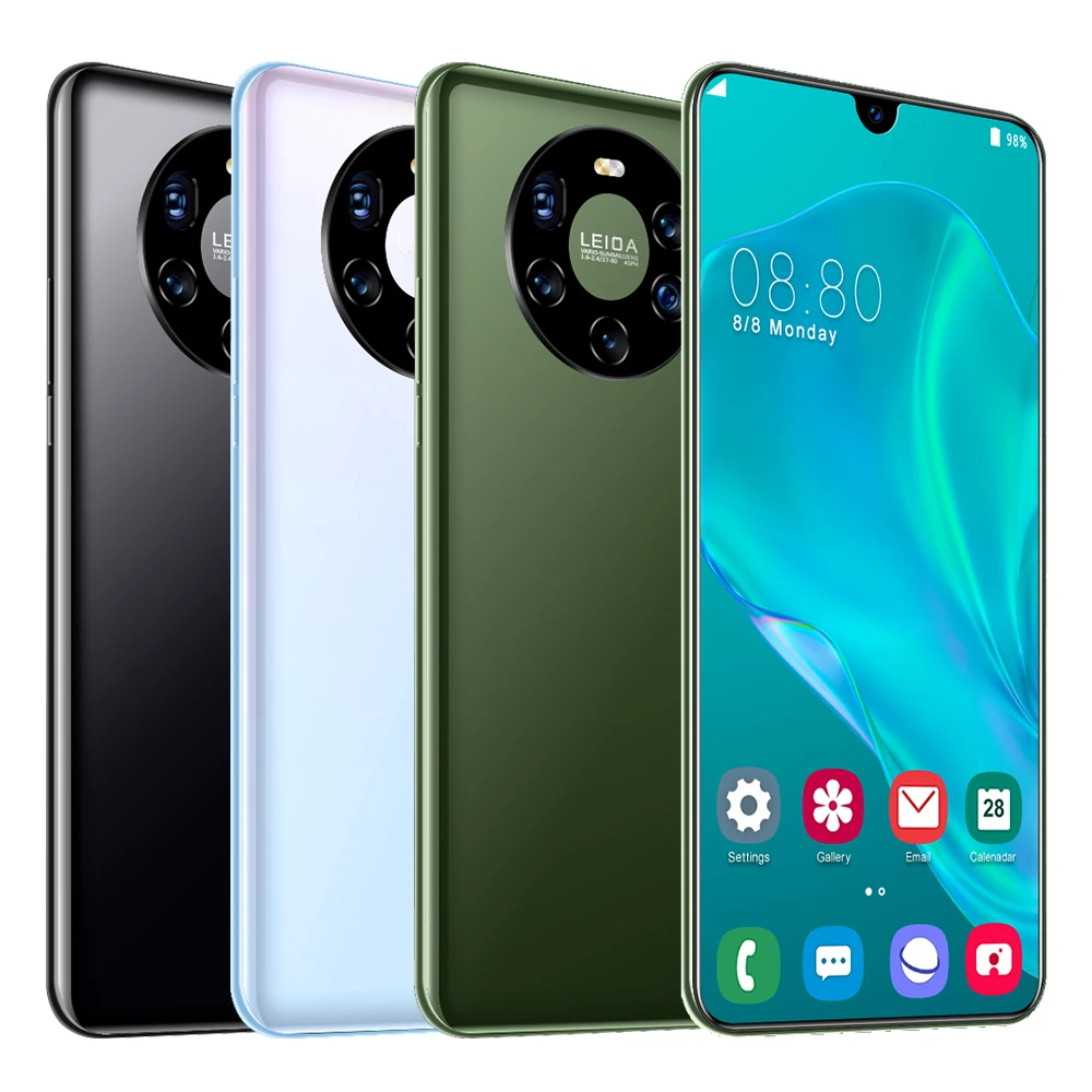 Mate45 Pro New 7.2inch SmartPhone 5G Global Version Dual SIM Deca Core 12GB 512GB 4800mAh Android 10.0 Mobile Phone  In Stock