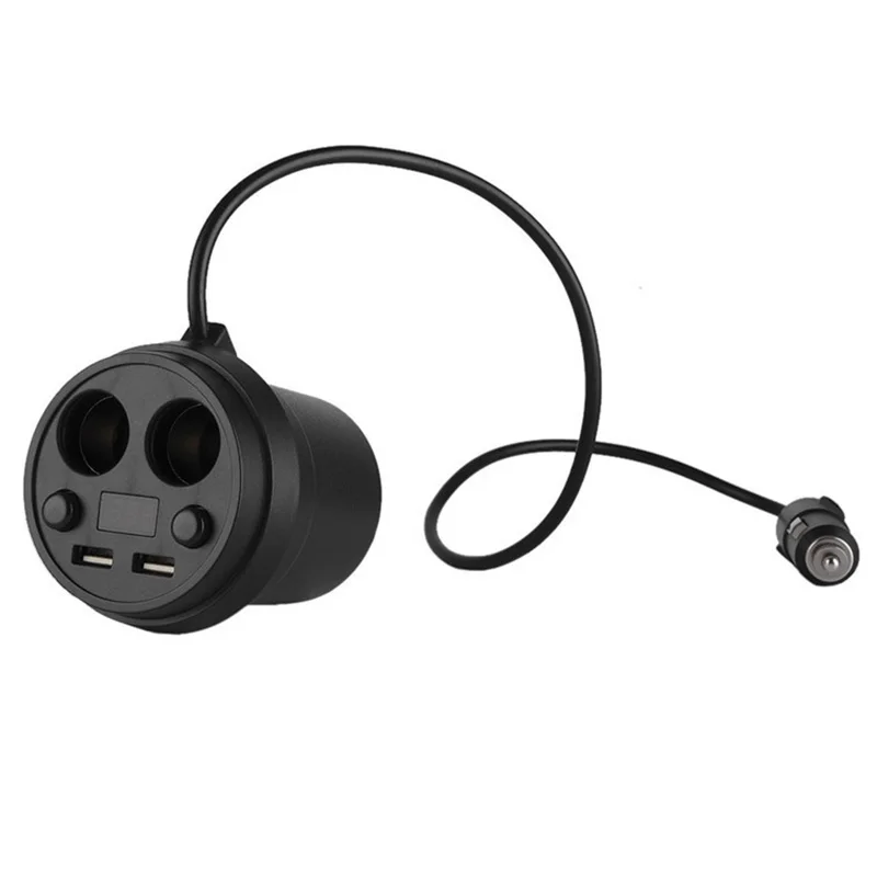 FFYY-Quelima 4 в 1 двойной USB+ двойной прикуриватель 3.1A автомобильное зарядное устройство чаша зарядный ток зарядное устройство для мобильного телефона для спорта