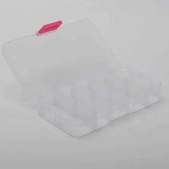 

Storage Box Multifunctional Jewellery Organizer Durable Holder Plastic Transparent Case Earrings Lightweight Accessories Mini