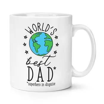 

World's Best Dad 10oz Mug Fathers Day Funny Gift Coffee Ceramic Mug