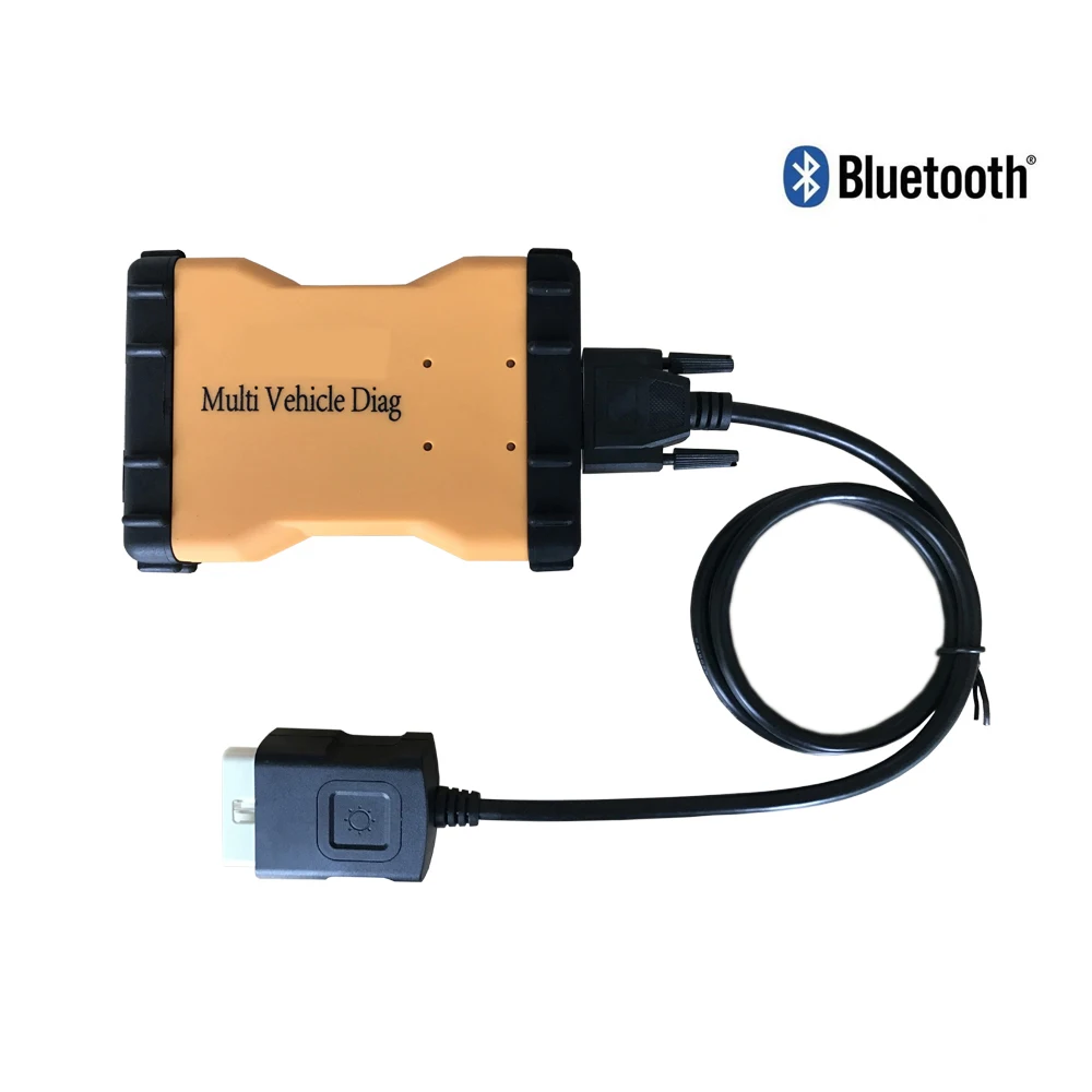 Новейшее,0 программное обеспечение Obd Obd2 Scan VD TCS CDP Pro Plus VCI несколько цветов для автомобиля грузовика OBDii диагностический инструмент - Color: with bluetooth