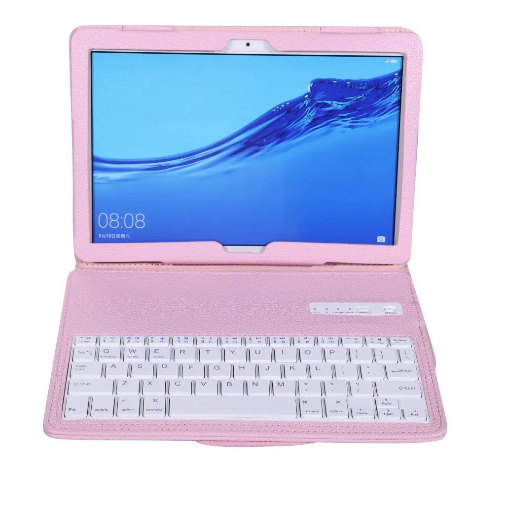 HIPERDEAL для huawei Mediapad T5/C5 10,1 дюймов чехол+ Беспроводное покрытие клавиатуры Bluetooth с автоматическим сном/пробуждением Jy17