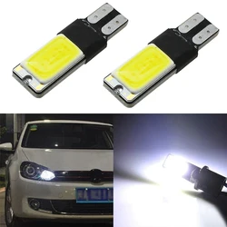 Ampoule LED COB Canbus T10 194 168 6W, 2 pièces, lumière latérale blanche, sans erreur 