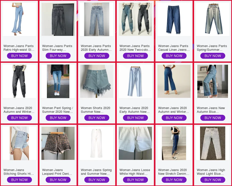 Women Jeans 2020 New High Waist Jeans
