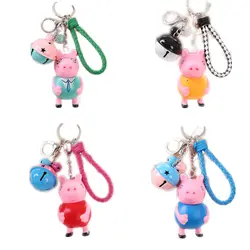 Свинка Пеппа Джордж игрушки брелок для ключей фигурка героя мультфильма Оригинал Аниме игрушки для детей мультфильм подарок на день