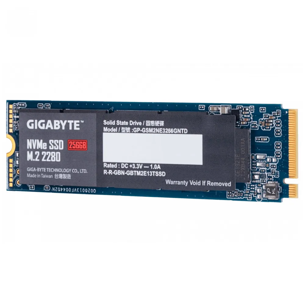Твердотелые накопители(SDD) GIGABYTE NVMe SSD 256GB