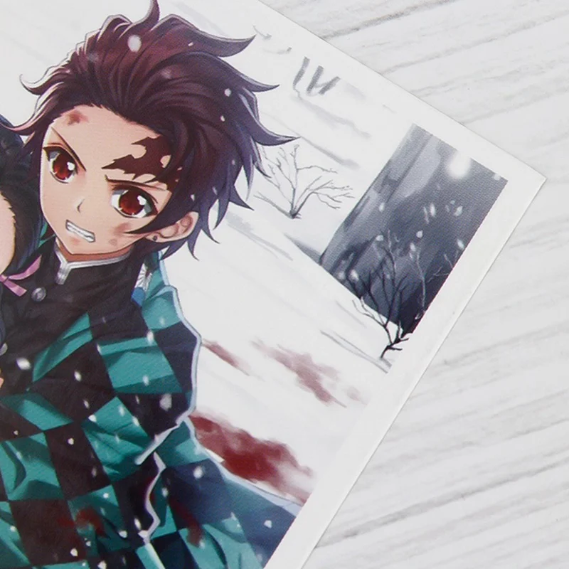 Демон убийца Kimetsu No Yaiba аниме большая открытка поздравительная открытка с сообщением подарочные канцелярские товары