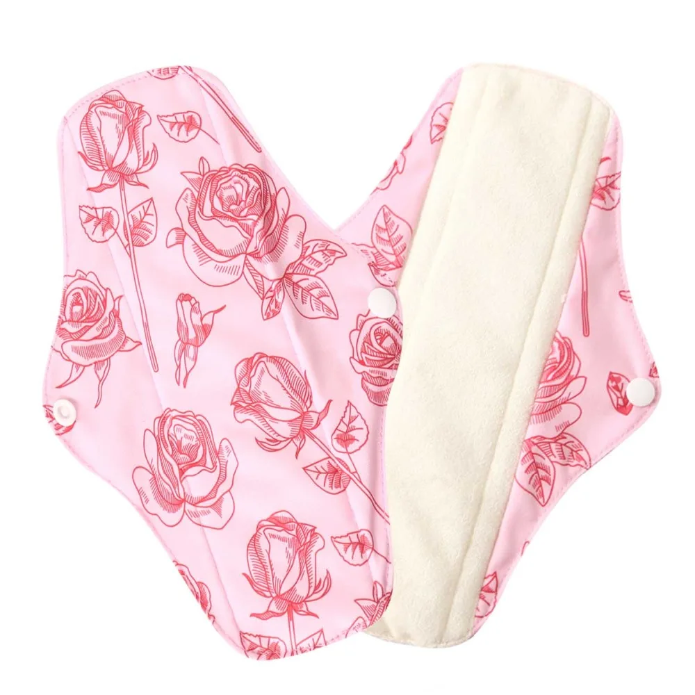 S/M/L Многоразовые гигиенические прокладки из бамбуковой ткани, моющиеся, менструальные прокладки для мам, гигиенические салфетки для женщин