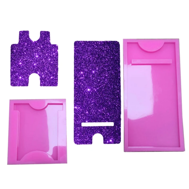 

1 Set Handmade Mobile Phone Stand Silicone Resin Mold Phone Holder Epoxy Resin Moulds Craft Cell Phone Bracket Silicone Mold
