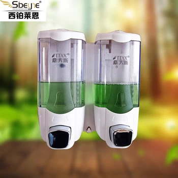 

Original Itax Double Hand Soap Dispenser Wall Mount Shower Bath Shampoo Dispenser Soap Container Washroom Accessories Q-X-2201