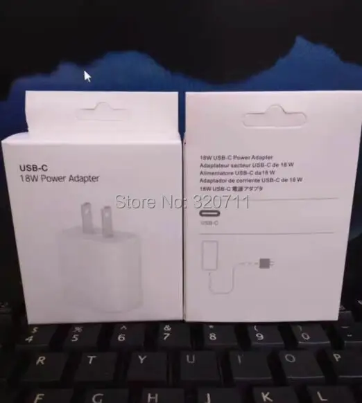 Пустая белая Розничная коробка для 18 Вт PD usb type C зарядное устройство адаптер для iPhone 11 Pro Xr X Xs Быстрая зарядка ЕС США вилка зарядное устройство для путешествий - Цвет: US plug empty box
