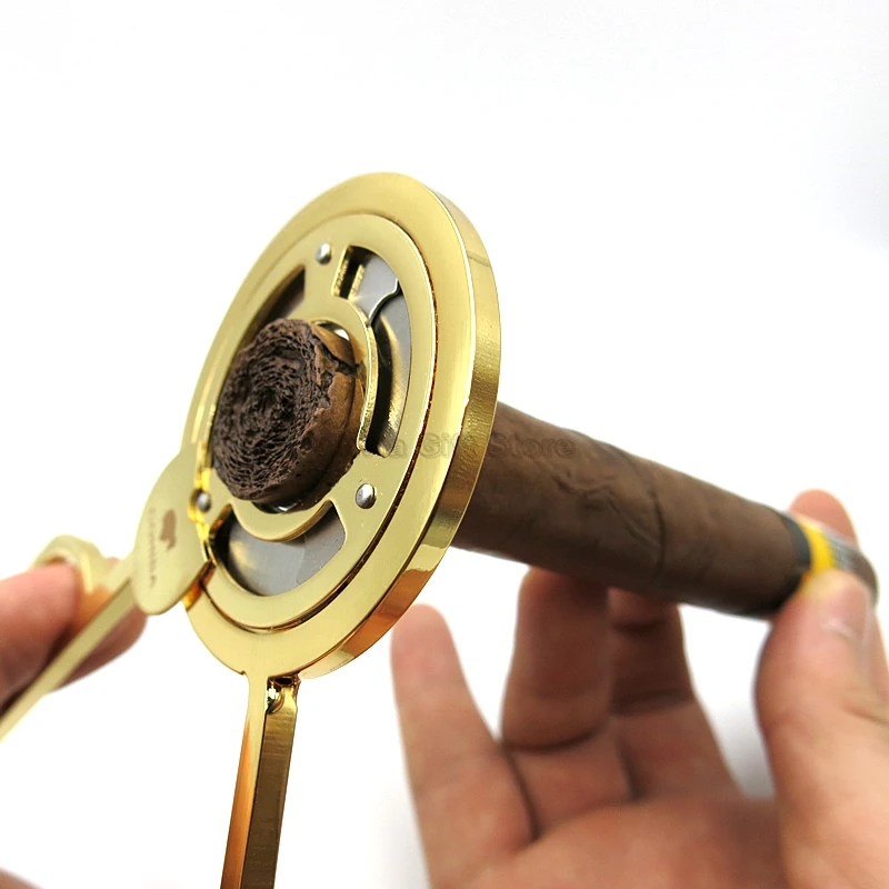 COHIBA высококачественная нержавеющая сталь с 3 лезвиями, кубинская сигарета, сигарета, табачные ножницы, острый резак для сигар с подарочной коробкой